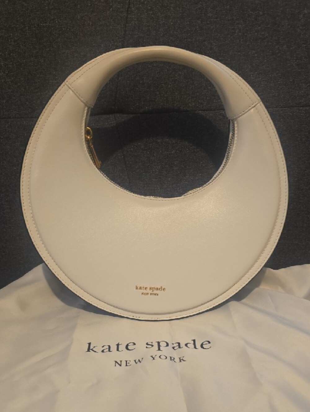 kate spade White Crescent Handle Shoulder Bag - Picture 4 of 7
